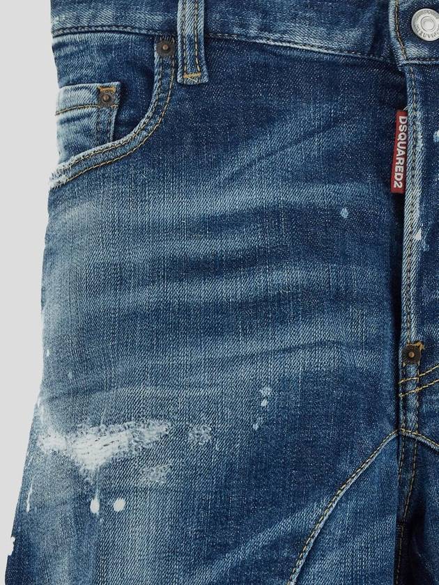 Distressed Skinny Jeans Blue - DSQUARED2 - BALAAN 4