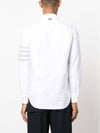 4 Bar Stripe Long Sleeve Shirt White - THOM BROWNE - BALAAN 4