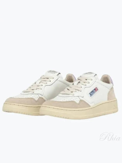 Medalist Suede Purple Tab Low Top Sneakers White - AUTRY - BALAAN 2