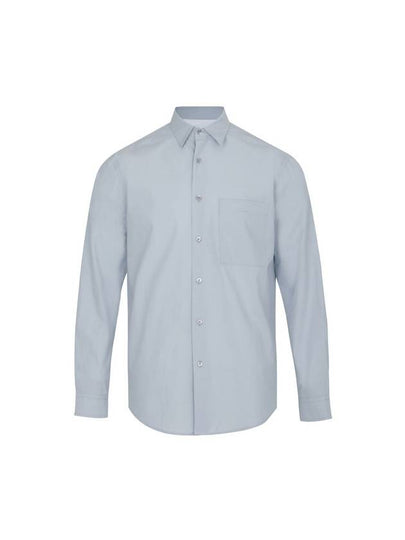 Relax Cotton Long Sleeve Shirt Light Blue - SOLEW - BALAAN 2