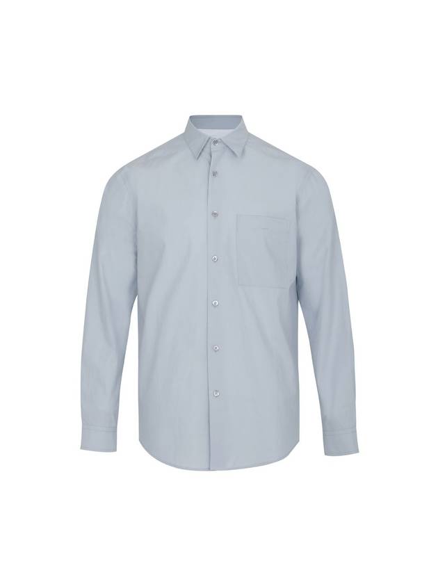 Relax Cotton Long Sleeve Shirt Light Blue - SOLEW - BALAAN 1