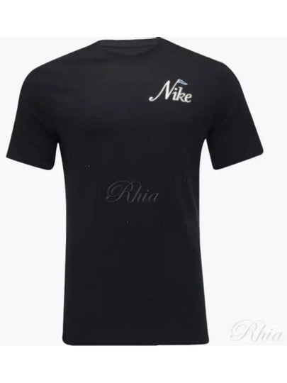 Men's Golf Short Sleeve T-Shirt Black - NIKE - BALAAN 2