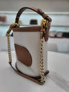 Finn Mini Bucket Bag Natural Tan S Class Chain Strap Inner AA0494 - DELVAUX - BALAAN 3