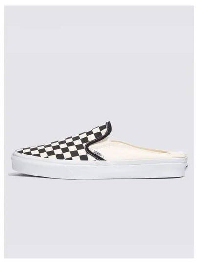 Classic Checkerboard Slip-On Mule Black White - VANS - BALAAN 2