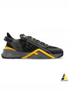 Flow FF Motif Leather Low Top Sneakers Black B0010991446 - FENDI - BALAAN 2