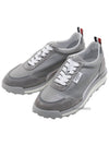 Vitello Alumni Trainer Caprede Low Top Sneakers Grey - THOM BROWNE - BALAAN 2