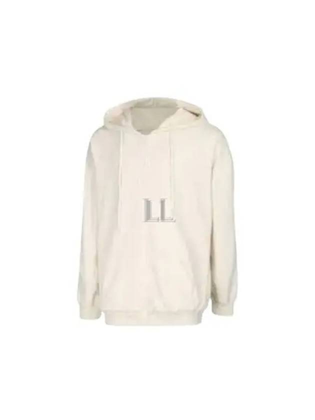 Logo Patch Cotton Zip-up Hoodie Beige - JIL SANDER - BALAAN 2