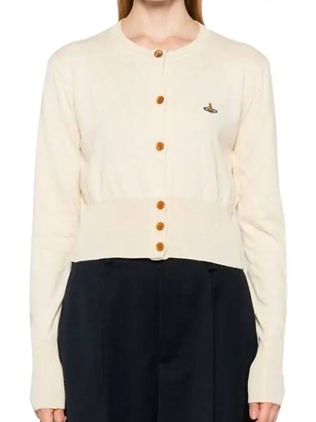 Bea Cropped Cardigan Cream - VIVIENNE WESTWOOD - BALAAN 2