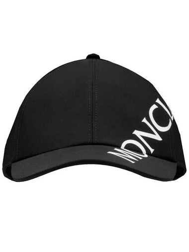 Logo Lettering Ball Cap Black - MONCLER - BALAAN 1