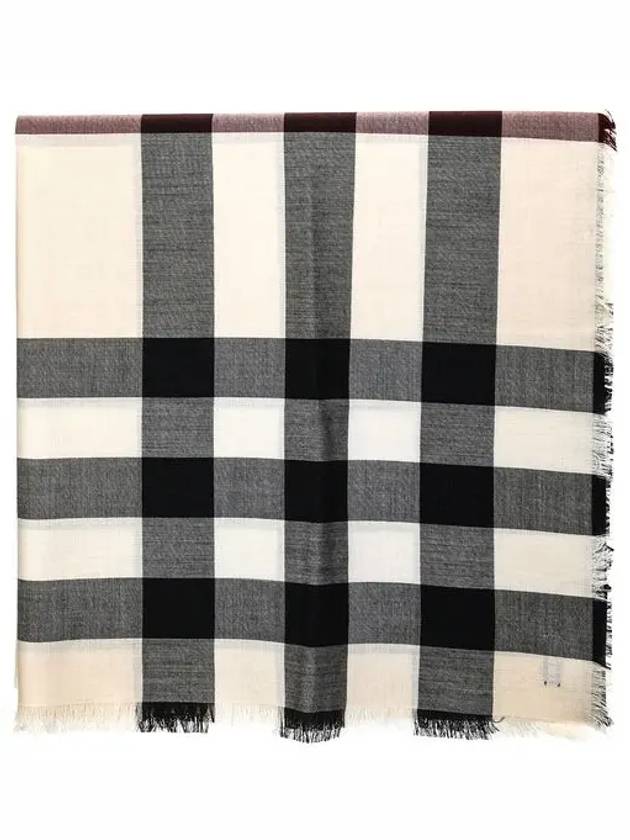 Vintage Check Fringe Scarf Beige - BURBERRY - BALAAN 3