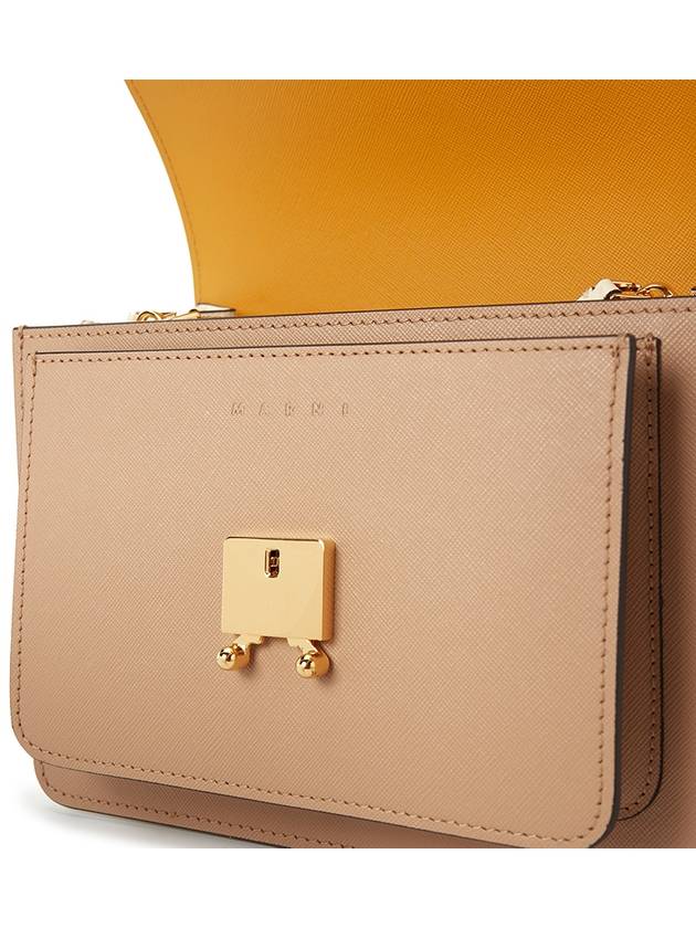 Saffiano Medium Trunk Shoulder Bag Yellow - MARNI - BALAAN 9