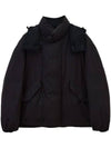 Hooded Puffer Padding Espresso - LEMAIRE - BALAAN 1