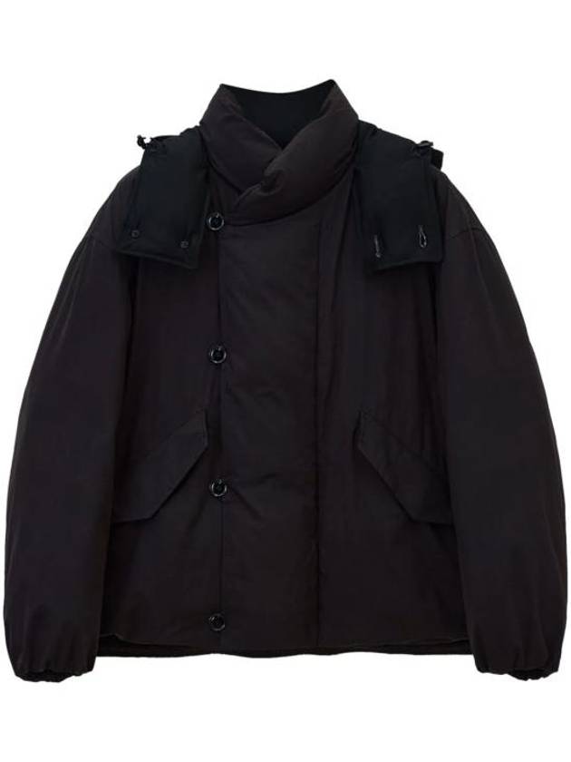 Hooded Puffer Padding Espresso - LEMAIRE - BALAAN 1