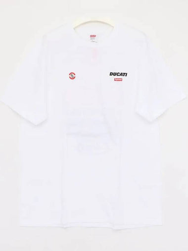 Ducati collaboration short sleeve t shirt SS24T47 WHITE - SUPREME - BALAAN 1