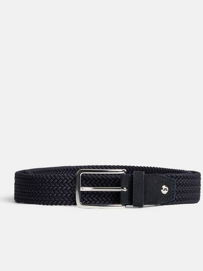 Ben Braided Elastic Belt Navy - J.LINDEBERG - BALAAN 2