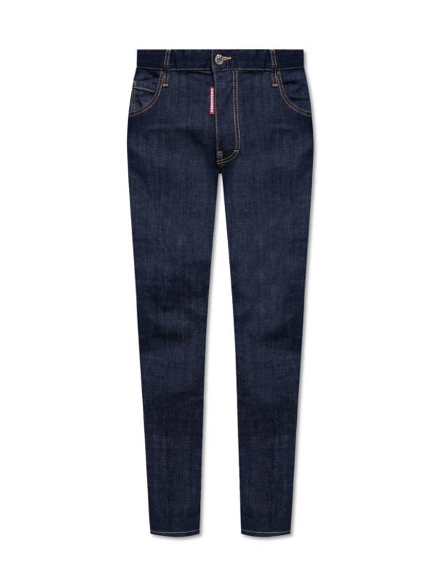 Dark Rinse Wash Skater Denim Jeans Blue - DSQUARED2 - BALAAN 2