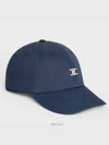 Triomphe logo cotton ball cap navy - CELINE - BALAAN 2