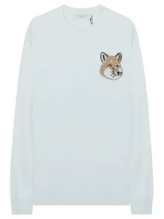 Mini Foxhead Intarsia Comfort Jumper Men s Knit - MAISON KITSUNE - BALAAN 1