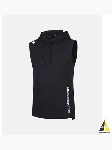 ICEMOTION Hooded Sleeveless Black SP321TST72 - DESCENTE - BALAAN 1