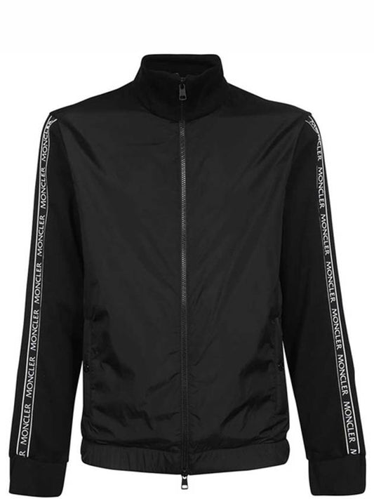 Men's Side Logo Zip-Up Jacket Black - MONCLER - BALAAN 2