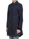 Military Ripstop Round Collar Over Pea Coat Navy - THOM BROWNE - BALAAN 5