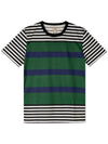 Striped Short Sleeve T-Shirt Green - BURBERRY - BALAAN 4