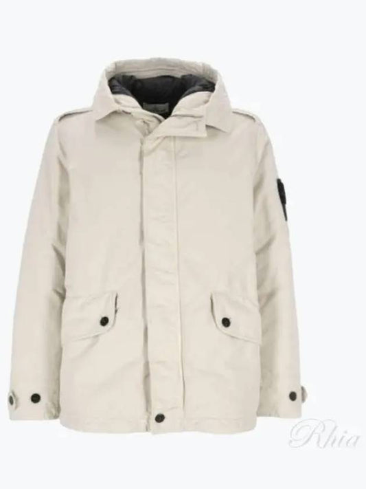 David-TC Down Short Parka Ivory - STONE ISLAND - BALAAN 2