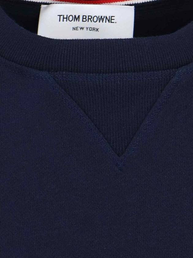 4 Bar Loopback Jersey Sweatshirt Navy - THOM BROWNE - BALAAN 6