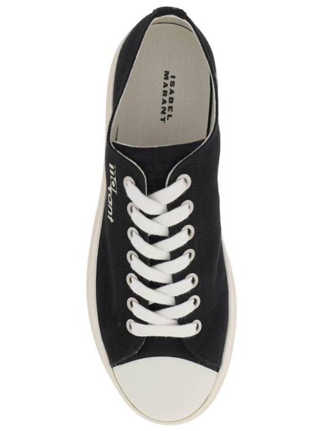 Austin Logo Print Platform Low Top Sneakers Black - ISABEL MARANT - BALAAN 3