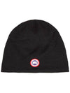 Standard Toque Patch Beanie Black - CANADA GOOSE - BALAAN 2