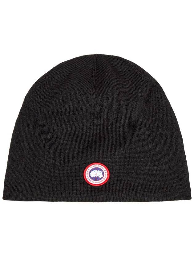 Standard Toque Patch Beanie Black - CANADA GOOSE - BALAAN 2