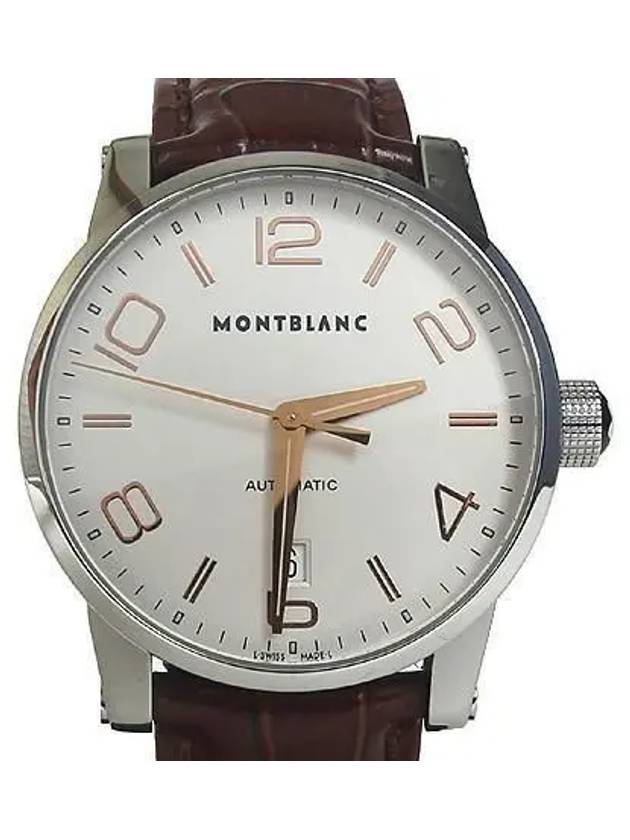 105813 Timewalker Automatic 39MM Men s Leather Watch - MONTBLANC - BALAAN 1