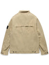 Tela Mock Neck Zip-up Jacket Beige - STONE ISLAND - BALAAN 3