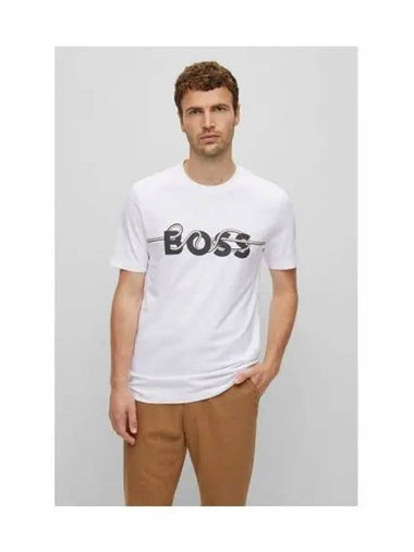 Logo artwork slim fit t shirt 50476792 100 - BOSS - BALAAN 1