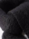 Leather Anagram Patch Mohair Wool Blend Scarf Muffler - LOEWE - BALAAN 3