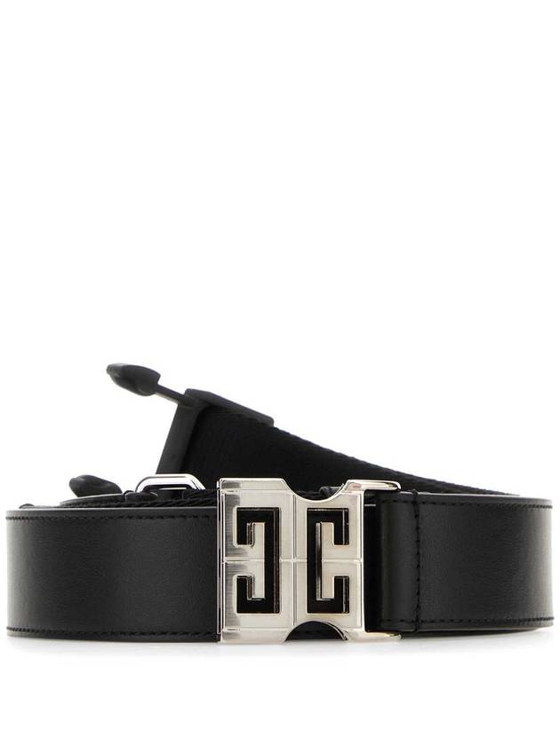 4G Logo Buckle Reversible Leather Belt Black - GIVENCHY - BALAAN 2