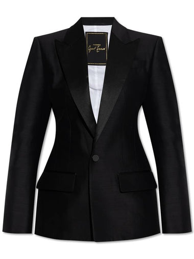 Dsquared2 Blazer With Satin Inserts, Women's, Black - DSQUARED2 - BALAAN 1