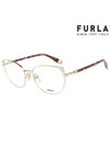 Eyewear Cat Eye Metal Eyeglasses Gold - FURLA - BALAAN 2