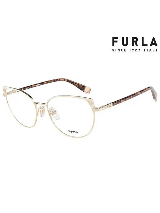 Eyewear Cat Eye Metal Eyeglasses Gold - FURLA - BALAAN 2