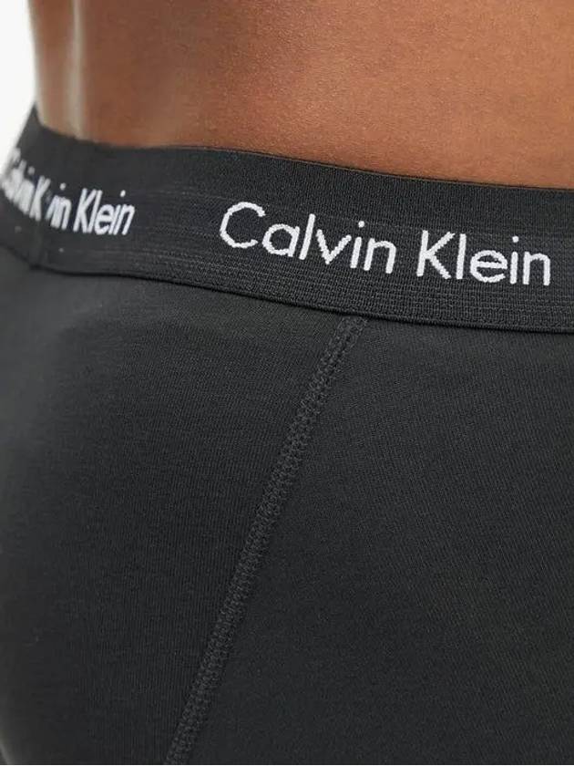 Calvin Klein Underwear 3 Pack Stretch Cotton Boxer Trunks Black - CALVIN KLEIN - BALAAN 4