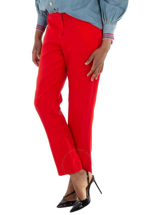 Women's Wool Tailor Slacks Red - BURBERRY - BALAAN 3