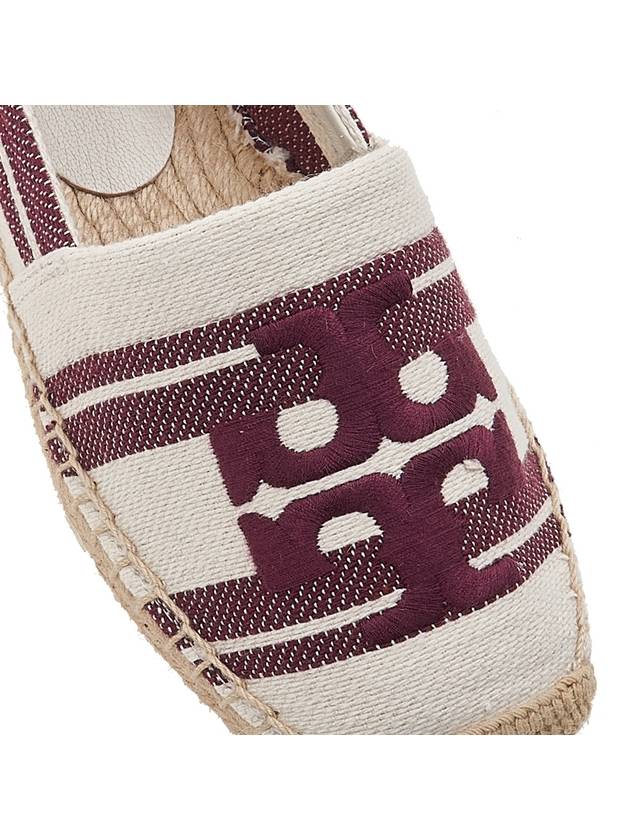 Logo Cotton Espadrille Dark Red - TORY BURCH - BALAAN 9