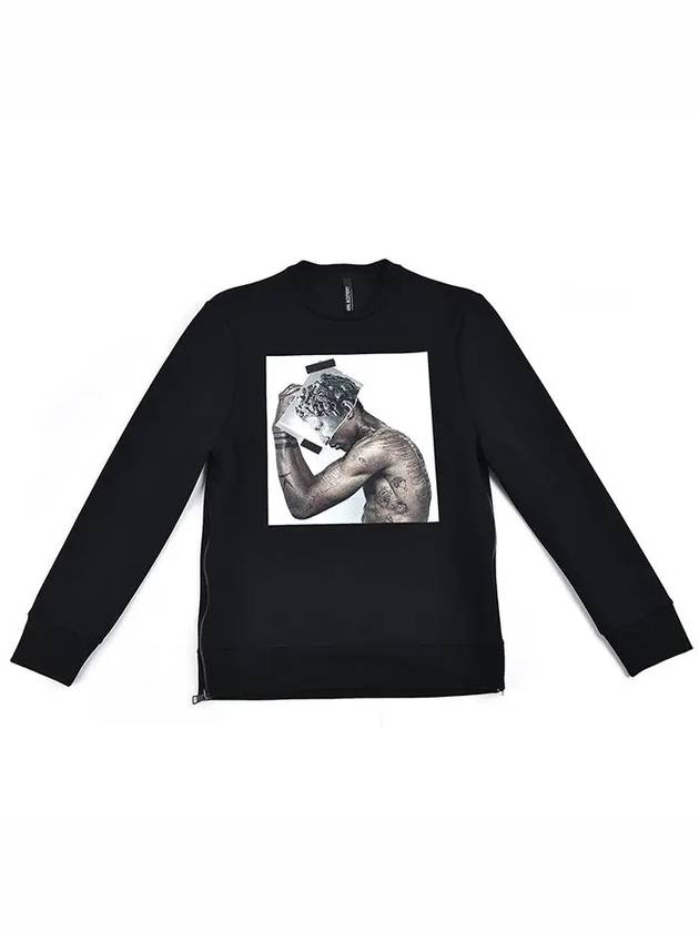 Gypsum Tattoo Printing Neoprene Sweatshirt 330F - NEIL BARRETT - BALAAN 5