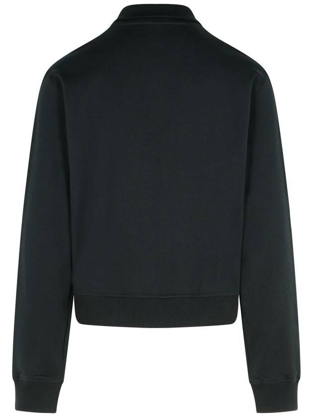 Versace Black Cotton Sweatshirt - VERSACE - BALAAN 3