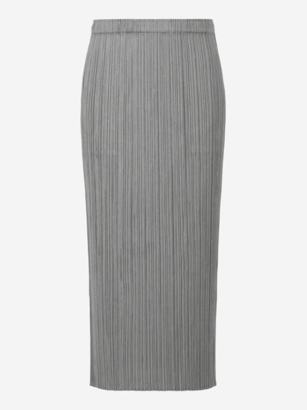 Pleats Basic Pencil Skirt Grey - ISSEY MIYAKE - BALAAN 2