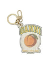 Peach Keyring Beige - GANNI - BALAAN 2