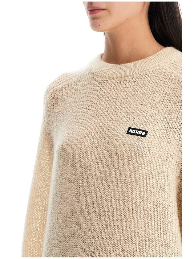 mohair blend pullover sweater - ROTATE - BALAAN 4