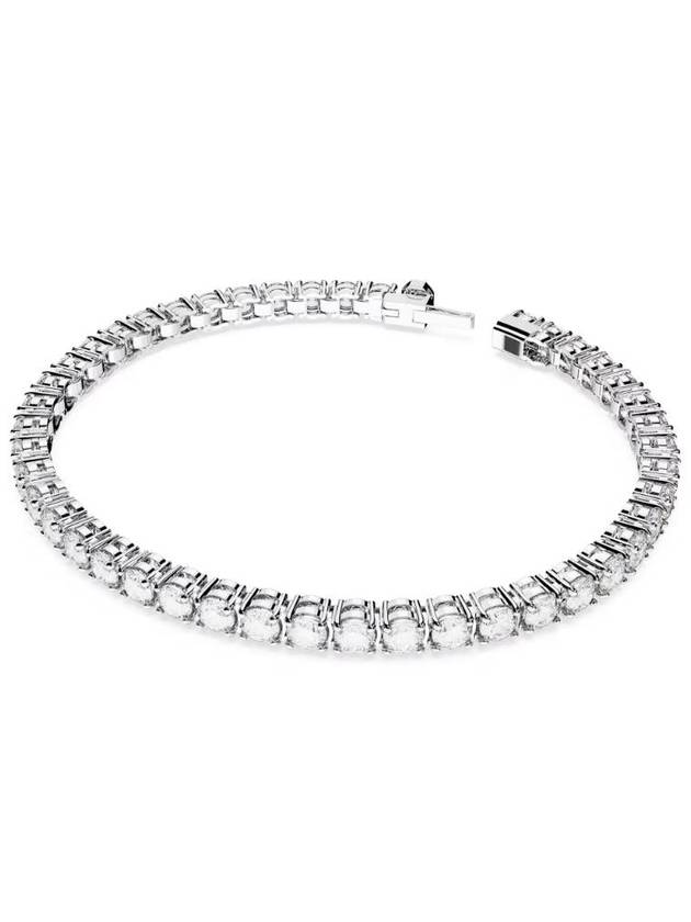 Matrix Tennis Round Cut Bracelet White - SWAROVSKI - BALAAN 3