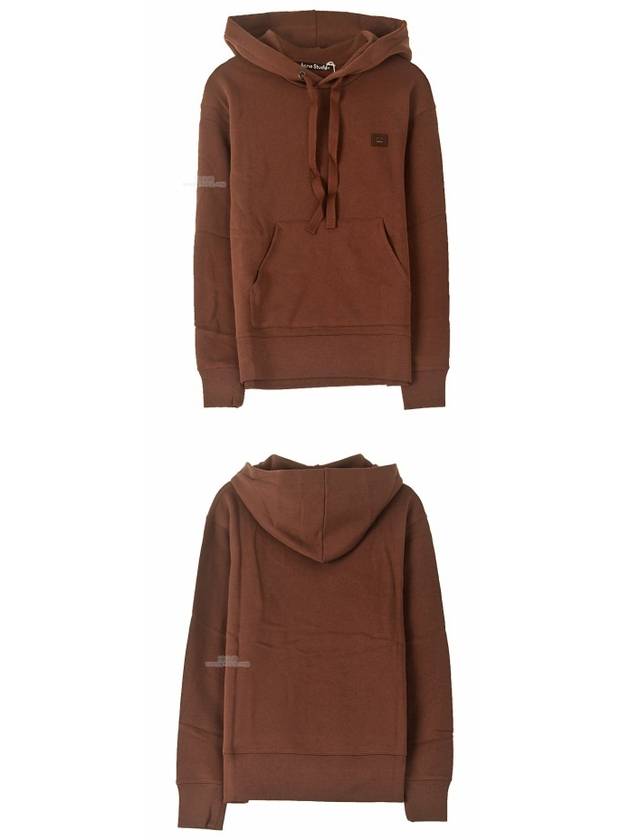 Ferris Face Patch Hoodie Brown - ACNE STUDIOS - BALAAN 5