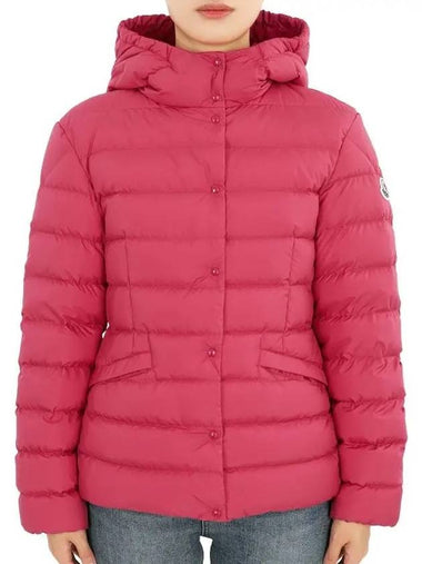 Kids EGISTO logo patch down padded jacket red 1A00005 54A81 557 12 14A adult wearable - MONCLER - BALAAN 1